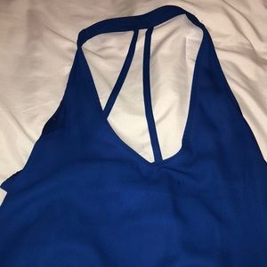 Cobalt blue top